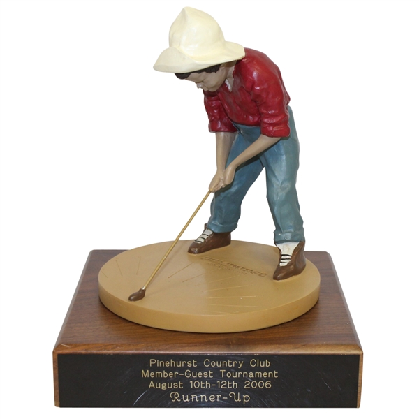 2006 Pinehurst Country Club Putter Boy Member-Guest Tournament Runner-Up Trophy