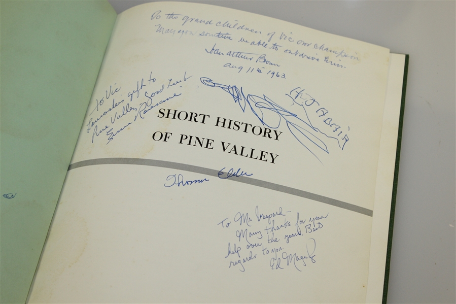 1963 1st Ed. Pine Valley 'Short History of Pine Valley' Signed by Arthur Brown, Ernie Ransome, & Thomas Elder