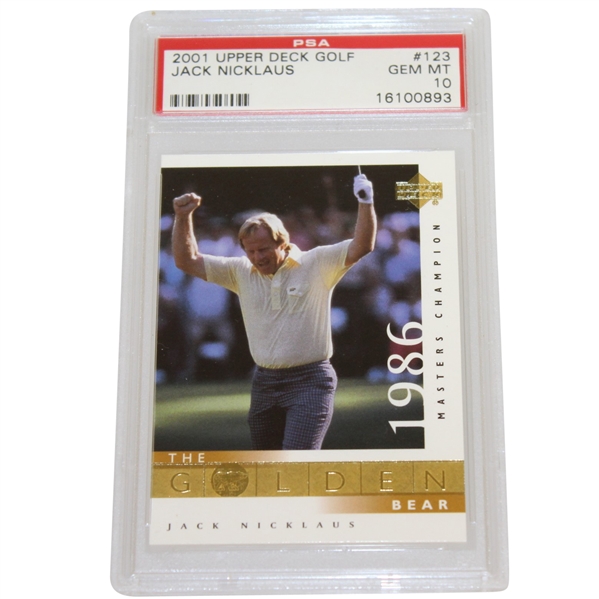 2001 Jack Nicklaus Upper Deck Golf Card PSA #16100893