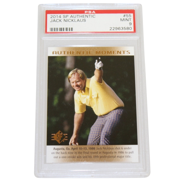 2014 Jack Nicklaus SP Authentic Golf Card PSA #22963580