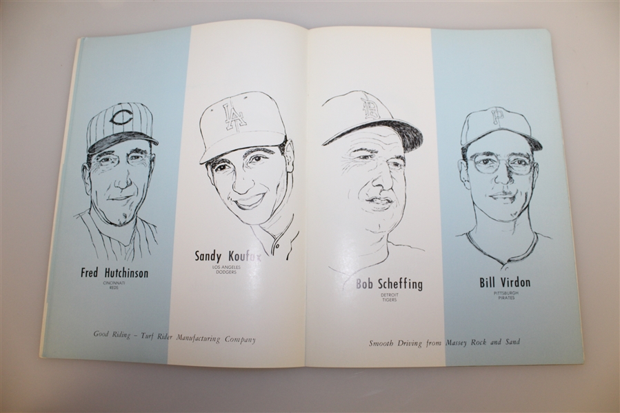1961 First Annual Baseball Celebrity Golf Tournament at Indian Wells Program - Mickey Mantle