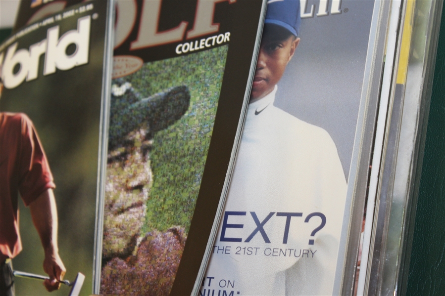 Large Assortment of Tiger Woods Magazines - Front Cover of Each