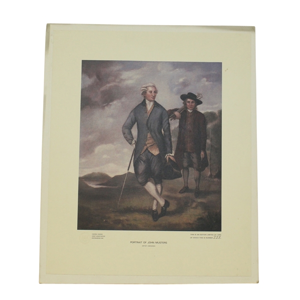 Ltd Ed USGA Print Portrait of John Musters # 794/1000 - Matted
