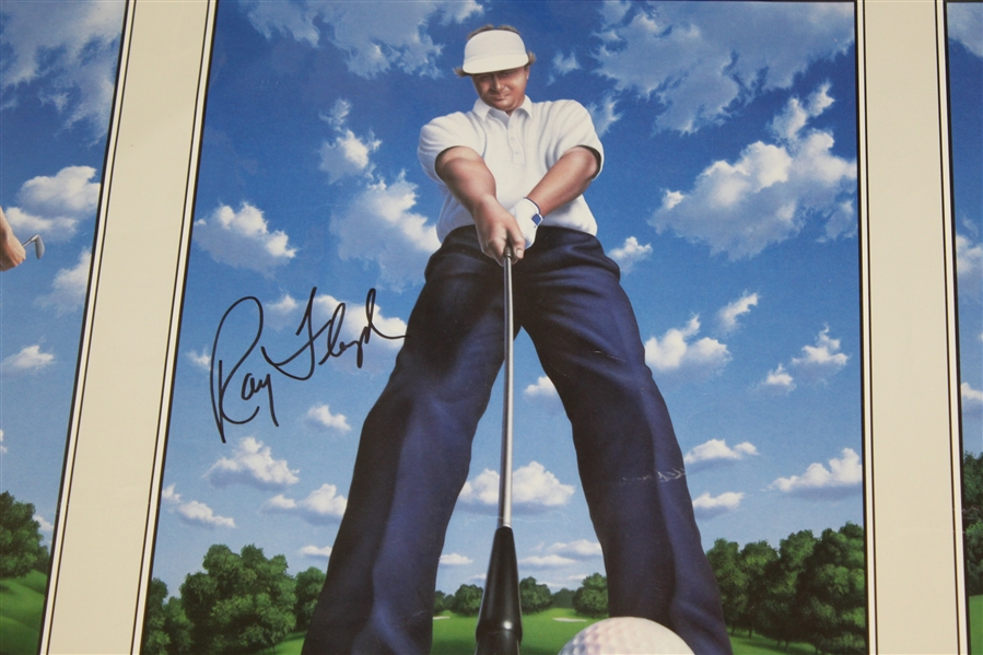 Arnold Palmer, Ray Floyd, & ChiChi Rodriguez Signed 1993 GTE North Classic Poster JSA ALOA