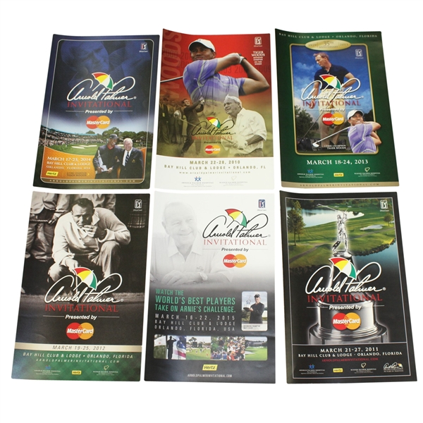 Six Arnold Palmer Invitational Posters - 2010, 2011, 2012, 2013, 2014, & 2015