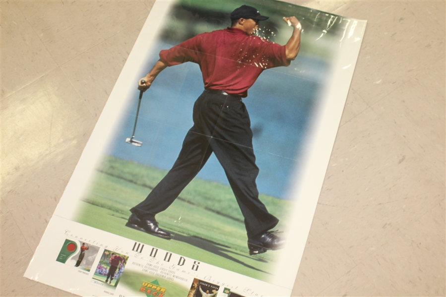Nine Miscellaneous Posters - Tiger Woods Upper Deck, Ryder Cup, Junior Amateur, & more