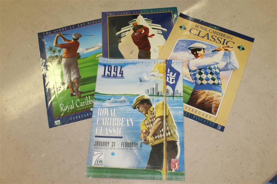 Nine Miscellaneous Posters - Tiger Woods Upper Deck, Ryder Cup, Junior Amateur, & more