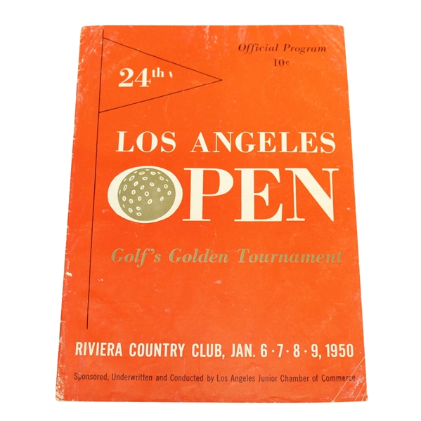 1950 Los Angeles Open Program - Sam Snead Beat Ben Hogan in Playoff