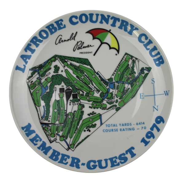 Arnold Palmer Latrobe Country Club 1979 Member/Guest Plate