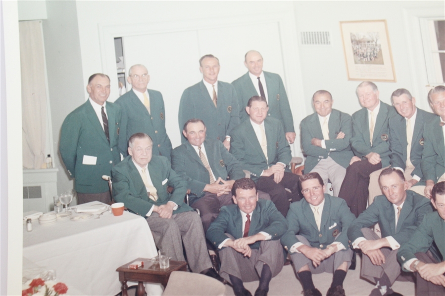1962 Masters Champion's Dinner Morgan Fitz Original Photo - Jones, Palmer, Hogan, Roberts & Others