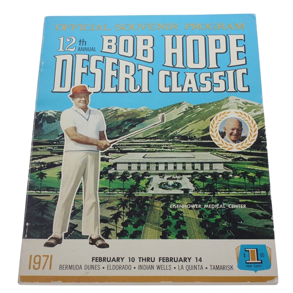 1971 Bob Hope Desert Classic Program - Arnold Palmer Win
