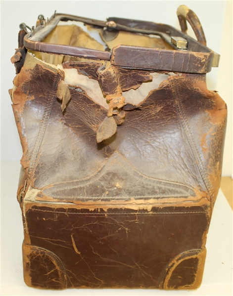 Jerome D. Travers 1930's Leather Valise and White Shoes