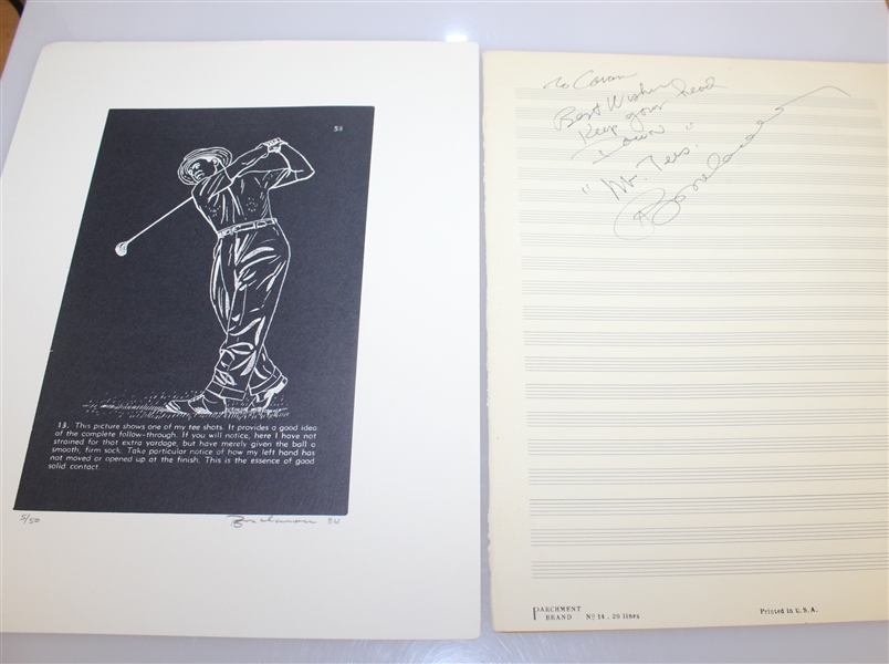 1984 Sam Snead's Natural Golf Ltd Ed #5/50 Lithographs