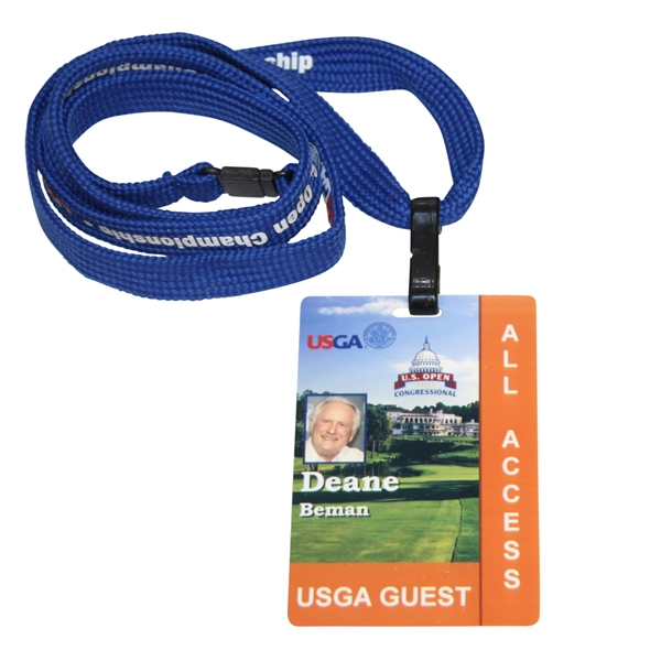 Deane Beman's 2011 US Open at Congressional USGA Guest All Access Pass - Rory McIlroy Winner