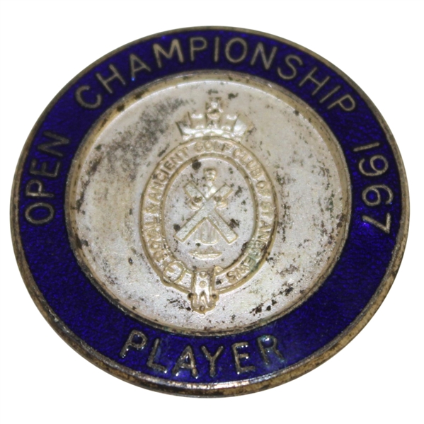 Deane Beman's 1967 Open Championship Contestant Badge - Roberto de Vicenzo Winner