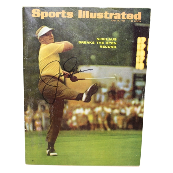 Jack Nicklaus Signed June 26, 1967 Sports Illustrated Magazine - 2nd US Open Win JSA #P36682