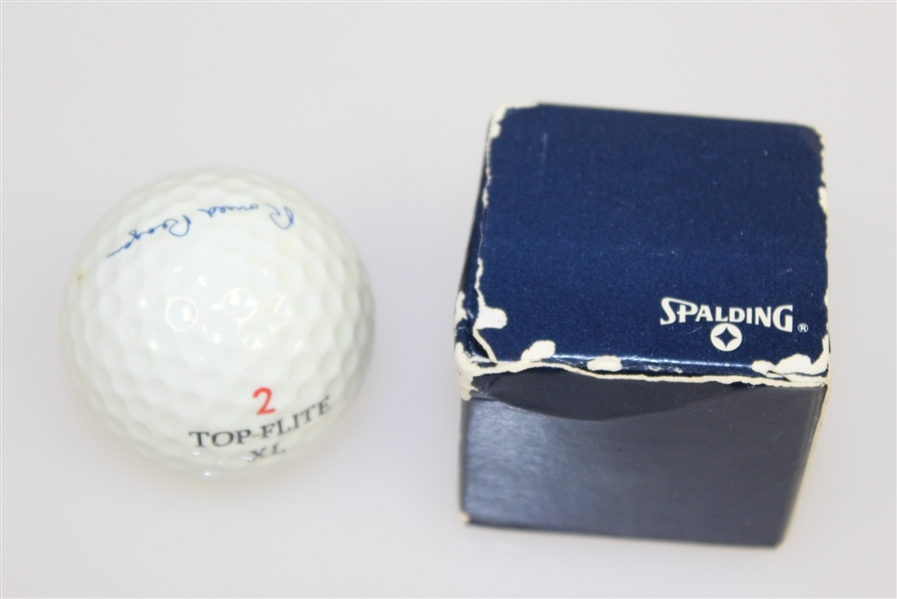 President Ronald Reagan Signature Logo Golf Ball and Box