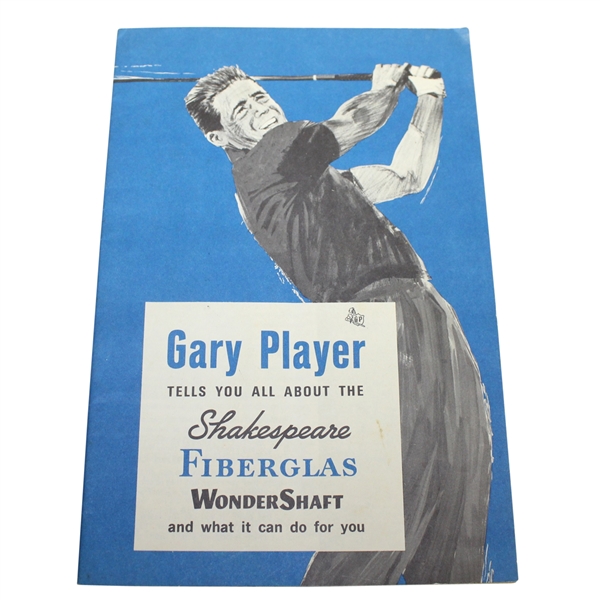 Gary Player 'Shakespeare Fiberglas WonderShaft' Pamphlet