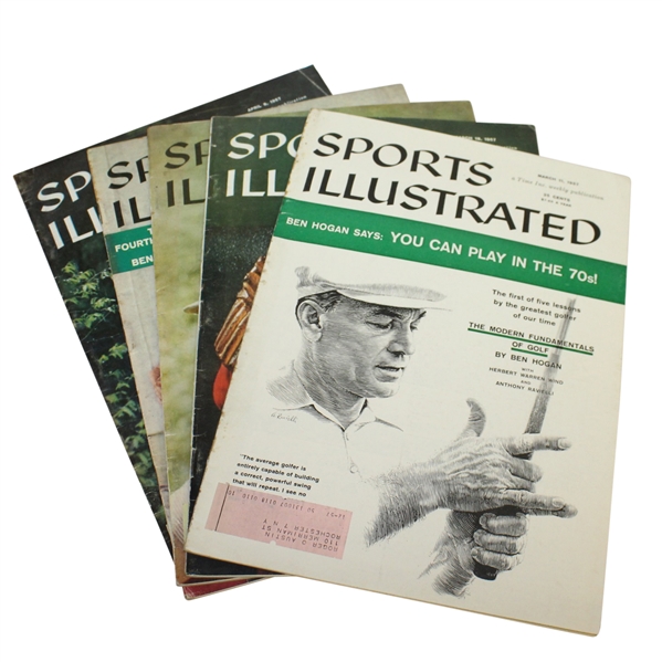 Ben Hogan's Five Lessons Sports Illustrated Magazines - Complete Set of 5 Issues