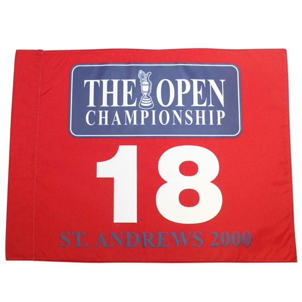 2000 Open Championship at St. Andrews Flag - Tiger Woods Winner