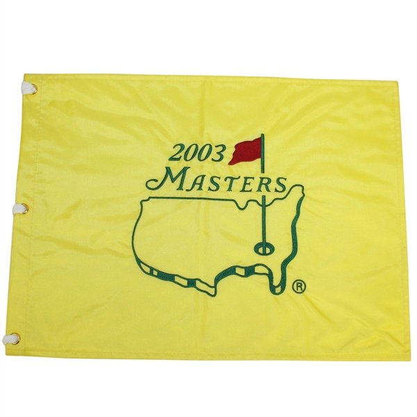2003 Masters Embroidered Flag - Mike Weir Winner