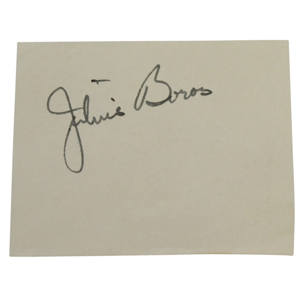 Julius Boros Vintage Signed Cut JSA ALOA