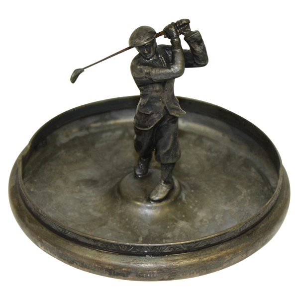 Classic Golfer in Decorative Tray - International Silver Plate #214