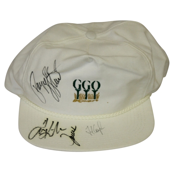 Payne Stewart Signed GGO Logo Hat with Tom Kite, Fred Couples JSA ALOA