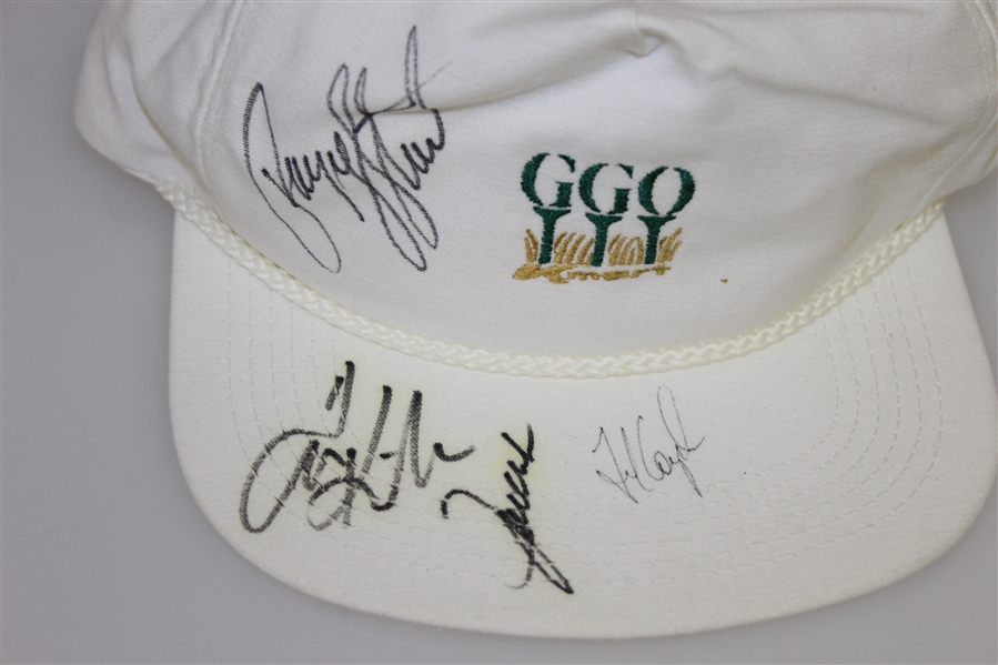 Payne Stewart Signed GGO Logo Hat with Tom Kite, Fred Couples JSA ALOA