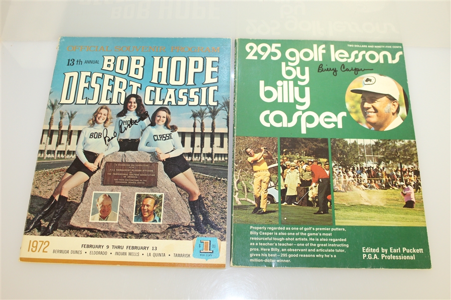 Eight Signed 1970's Golf Championship Programs - Casper, Blancas, Aaron & Others JSA ALOA