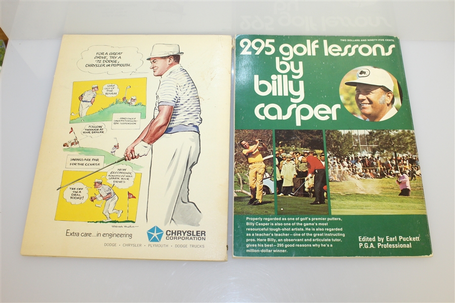 Eight Signed 1970's Golf Championship Programs - Casper, Blancas, Aaron & Others JSA ALOA