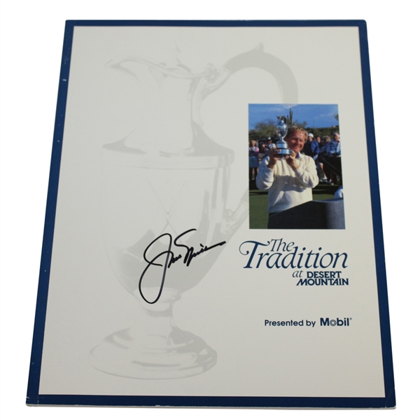 Jack Nicklaus Signed 1991 The Tradition at Desert Mountain Program JSA ALOA