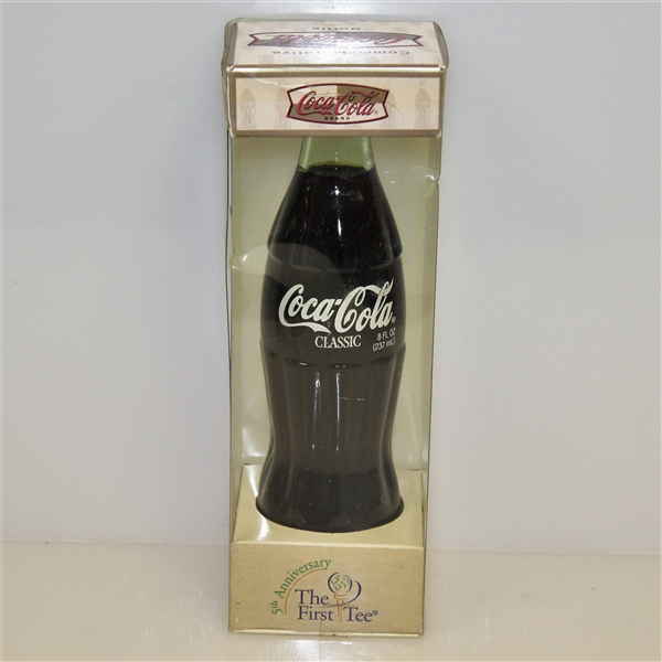 Coca-Cola The First Tee 5th Anniversary Unopened Bottle in Original Package