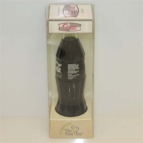 Coca-Cola The First Tee 5th Anniversary Unopened Bottle in Original Package