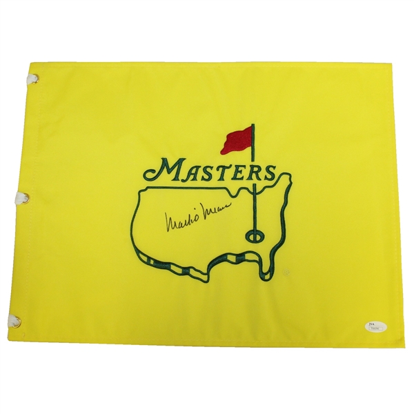 Mark O'Meara Signed Masters Undated Embroidered Flag JSA #T66096