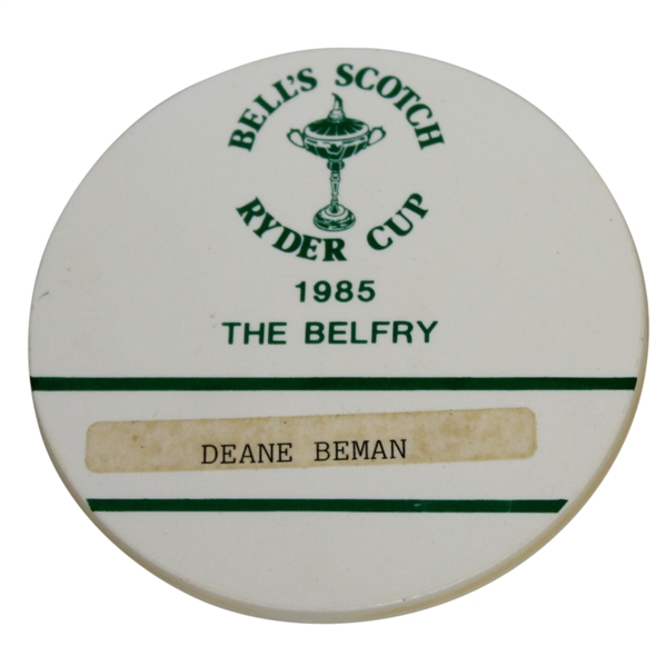 Deane Beman's 1985 Ryder Cup at The Belfry Badge