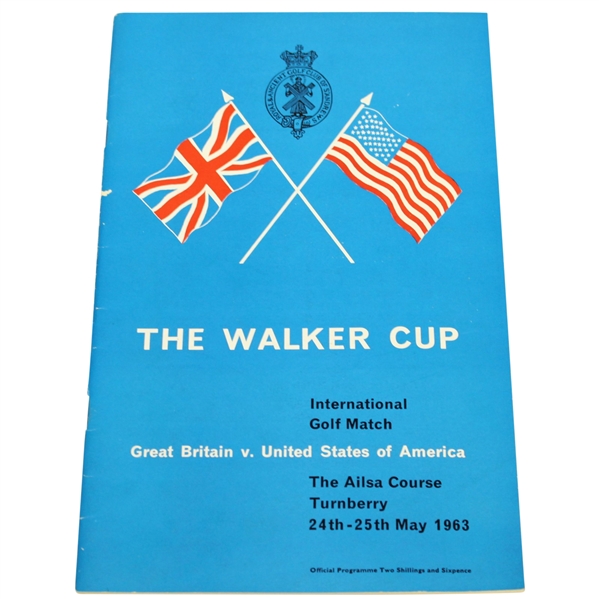 1963 The Walker Cup at Turnberry Official Program - Deane Beman Collection