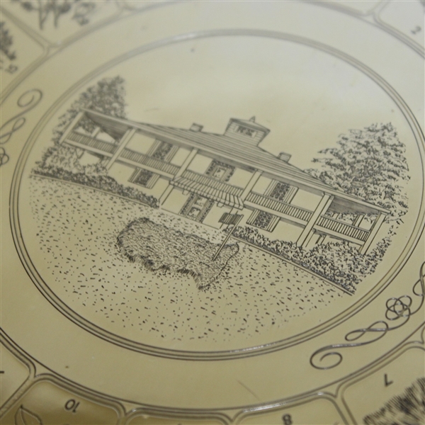 Augusta National Sterling Silver Clubhouse with Hole Names Trivet - Deane Beman Collection