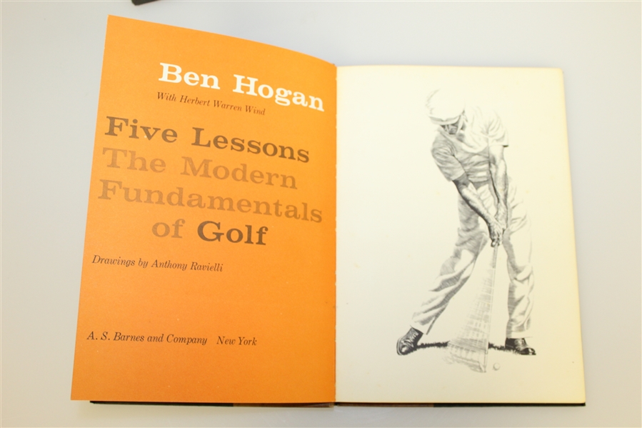 Deane Beman's Personal Ben Hogan Signed Deluxe 'Five Lessons' Book with Slipcase JSA ALOA