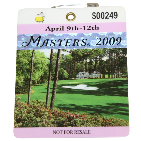 2009 Masters Tournament Series Badge #S00249 - Angel Cabrera Winner