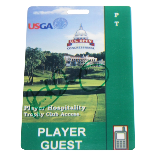Rory McIlroy Signed 2011 US Open at Congressional Player Guest Badge JSA #T67576