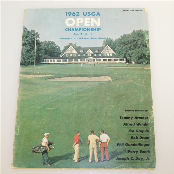 1962 US Open at Oakmont CC Program, Spectator Guide, & Scorecard