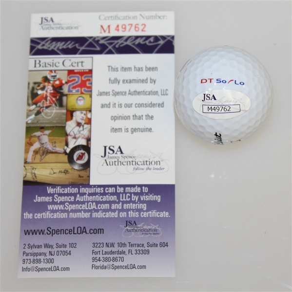 Billy Casper Signed Masters Logo Golf Ball JSA #M49762