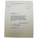 Ben Hogan Signed August 1, 1951 George May Contestant Pay Contract JSA ALOA