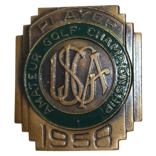 Deane Beman's 1958 US Amateur Championship Contestant Badge