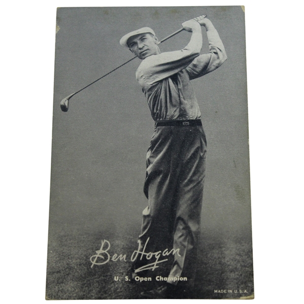 1948-49 Sports Exhibit Champions Ben Hogan Rookie Card - Front Notes '48 U.S. Open Win