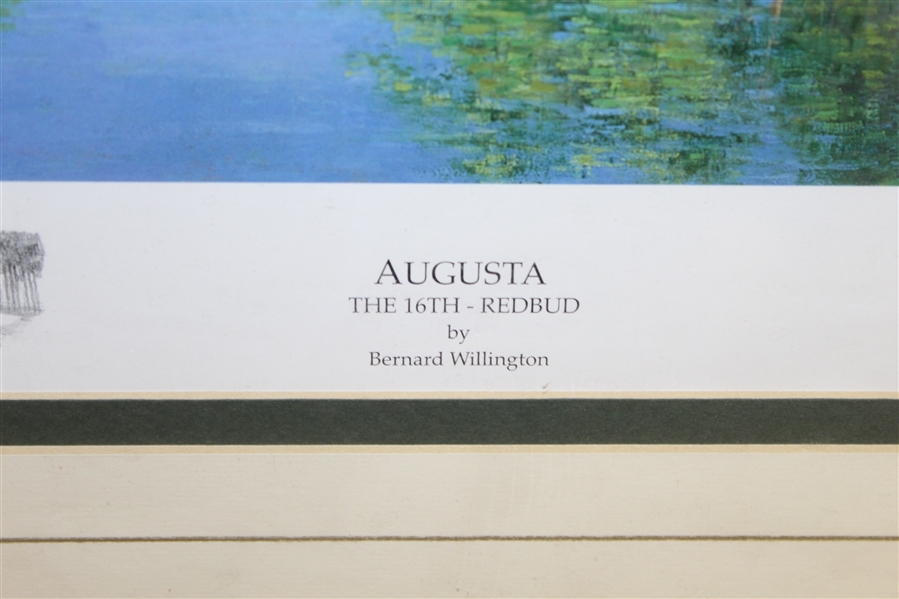 Augusta the 16th - Redbud Print Signed by Artist Bernard Willington - Framed