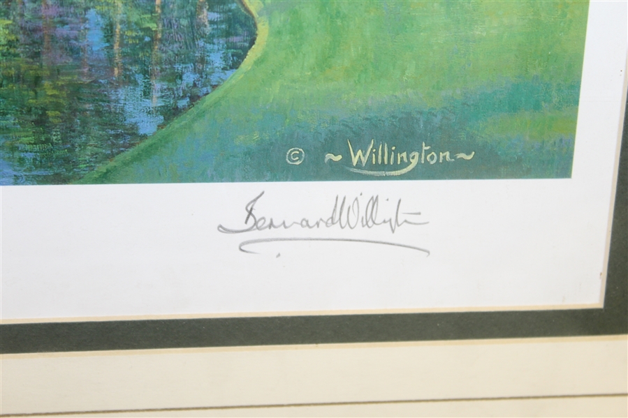 Augusta the 16th - Redbud Print Signed by Artist Bernard Willington - Framed