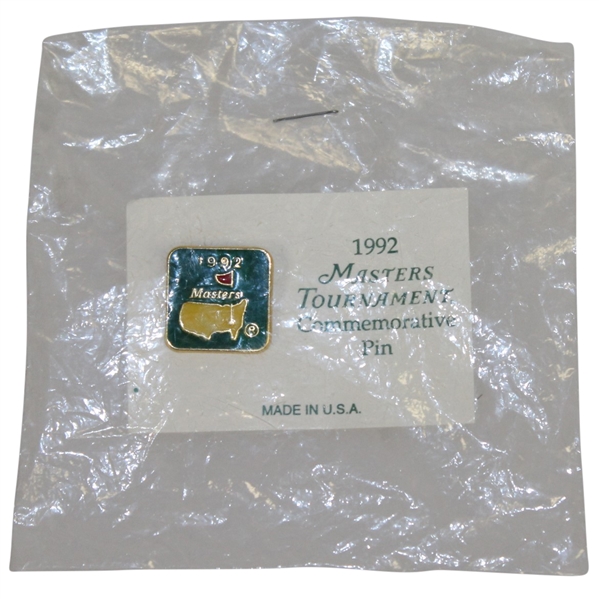 1992 Masters Tournament Unopened Mint Commemorative Pin - First Year Issued