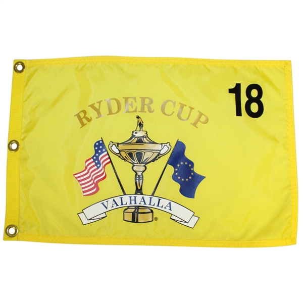 Ryder Cup Championship at Valhalla Yellow Screen Flag with Grommets